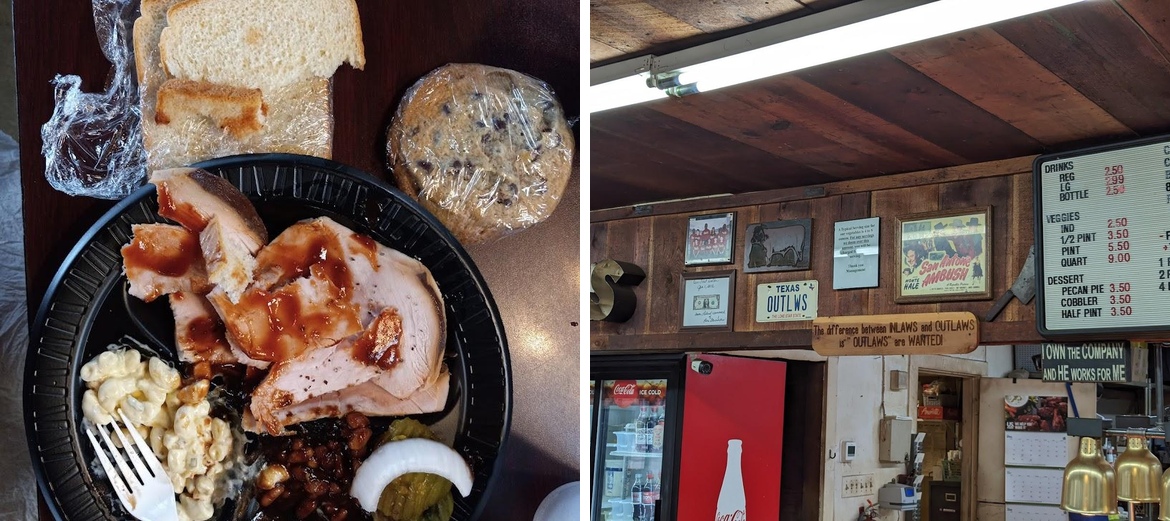 outlaw's bar-b-que Menu