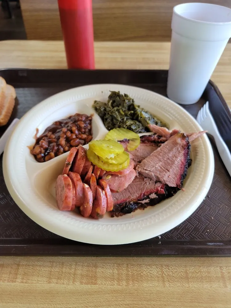 Brisket Baked Beans and Potato Salad