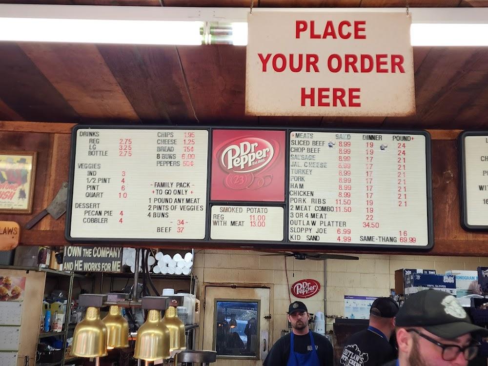 outlaw's bar-b-que Menu image 4