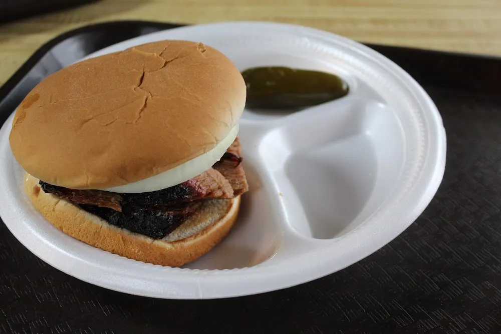 Sliced Brisket Sandwich